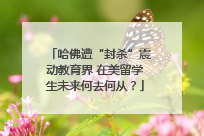 哈佛遭“封杀”震动教育界 在美留学生未来何去何从？